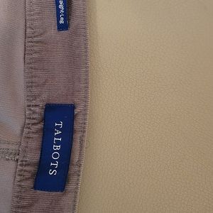 Corduroy pants size 16 Talbots grey